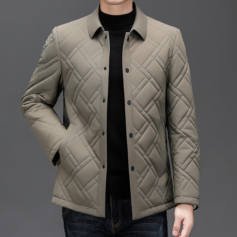 Velvora Men's Diamond Quilted Stylish Jacket
