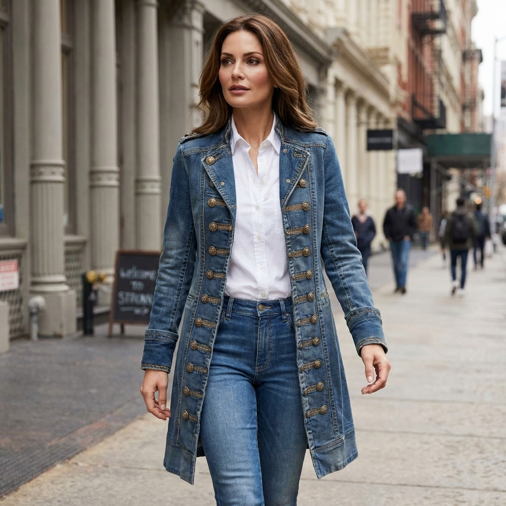 Jenna Denim Trench Coat