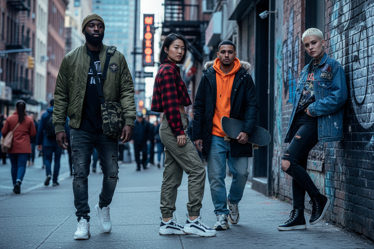 men women street style 