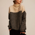 Liora Herringbone Knit Sweater